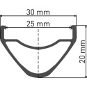 Obręcz DT Swiss XM421 25mm 28h